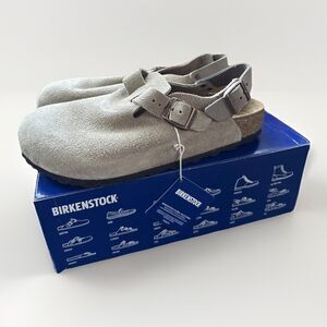 Birkenstock Tokio Suede Taupe NWT Size EU 41 Regular fit